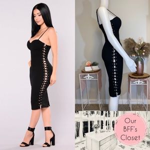 🖤<Fashion Nova> Rebel Bustier Dress